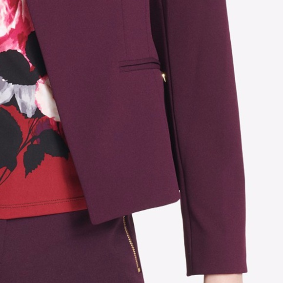 Calvin Klein Collarless Open-Front Blazer, 6 - Picture 2 of 5